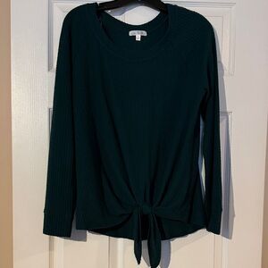 Women's Emerald Green Long Sleeve Sweater